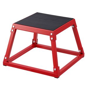 VEVOR Plyometric jump box, 305 mm plyo box, plyometrická platforma plyo box červená, protišmyková fitness cvičebná step-up box pre domáci tréning, kondičný silový tréning, tréning zadku, stehien