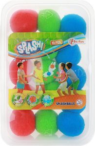 Toi-Toys - SPLASH Super Splashbälle 5cm (15 Stück mit Aufbewahrungsbox) Wasserbomben nachhaltig
