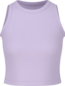 Uni Cropped Top aus Baumwollestretch