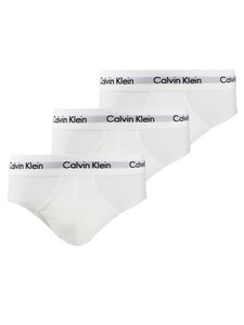 Calvin Klein Herren Unterwäsche 3er Pack Hip Brief L Weiß