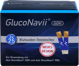 Standard GlucoNavii GDH Blutzuckerteststreifen 50 Stück