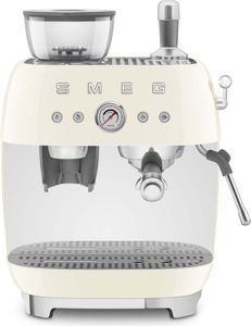 SMEG EGF03CREU Espressomaschine mit Mahlwerk creme 50`s Style