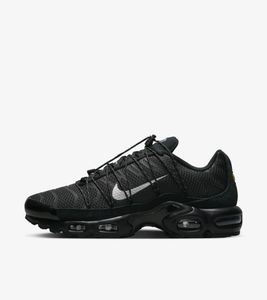 Nike TN Air Max Plus Utility "Black Metallic Silver", Schwarz, Größe: 47,5