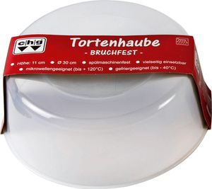 CHG Haube für Tortenplatte bruchfest Kunststoff Ø30cm