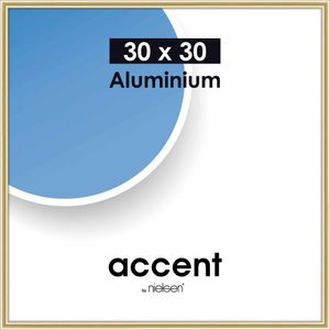 Accent Aluminium Bilderrahmen Accent, 30x30 cm, Gold