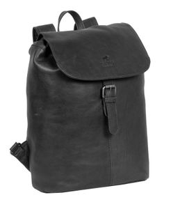 MUSTANG Leder Rucksack Freizeitrucksack Catania Leather Backpack Black schwarz