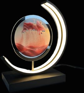 Luxus Treibsand Tischlampe - Rot