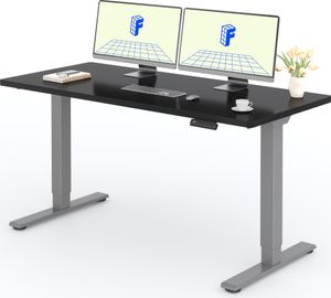 FLEXISPOT Elektrisch höhenverstellbarer Schreibtisch 160x80cm 100KG Tragkraft, Doppelmotor, 4 Memory Funktion, 25mm durchgehende Tischplatte (Schwarz) FLEXISPOT Elektrisch höhenverstellbarer Schreibtisch 160x80cm 100KG Tragkraft, Doppelmotor, 4 Memory Funktion, 25mm durchgehende Tischplatte (Schwarz)