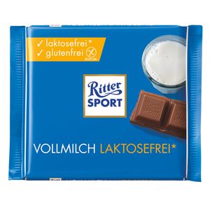 Ritter Sport Vollmilch Schokolade Laktose und Glutenfrei 100g
