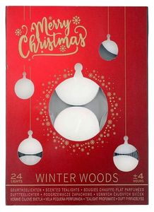 Weihnachtliche Duftteelichter - Teelichter - Teelichter 24 Stück - Winterwald