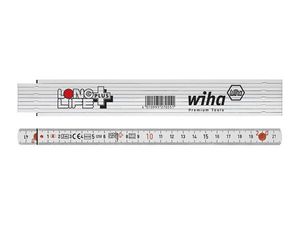 Wiha Gliedermaßstab Longlife® Plus 2 m metrisch, 10 Glieder (27059) weiß