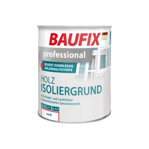 BAUFIX professional Holz Isoliergrund weiss seidenmatt, 0.75 Liter, Holzfarbe