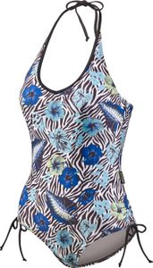 BECO the world of aquasports Badeanzug BECO-Lady-Collection mit verstellbarem Beinausschnitt in floralem Design schwarz-bunt 38 B