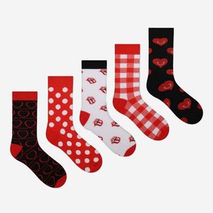 uandu Socken - Set , Socken lustig, bunte Socken, happy socks, lustige Socken Damen und Herren, Baumwollsocken, Motiv Socken- Herzige Socken