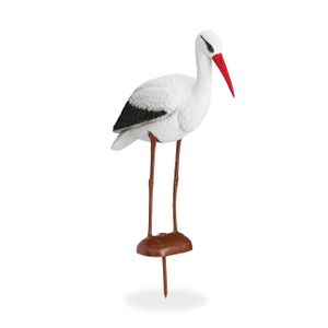 relaxdays Gartenfigur Storch