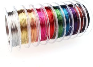 100 m Kupferdraht-Set 0,3 mm, 10-farbig, 10 m je Rolle