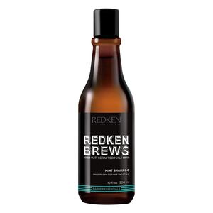 Redken Brews Mint Shampoo - Stymulujący szampon mentolowy do włosów i skóry głowy 300ml