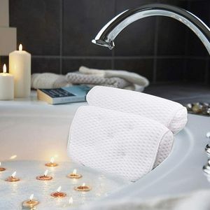 Melario Badewannenkissen Badewanne Spa-Kissen Badekissen mit 4D Air Mesh und 7Saugnäpfen