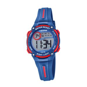 Calypso Kinder Uhr K6068/4 Kunststoff PUR Armbanduhr Digital dunkelblau D2UK6068/4