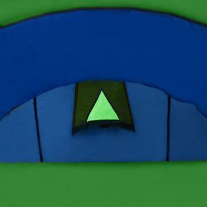 [Möbel] Familienzelt Kuppelzelt Campingzelt|Familienzelt|Lagerzelt|Tunnelzelt 4 Personen Blau/Grün Campingzelt|Familienzelt|Lagerzelt|Tunnelzelte Wundervoll & hoher Qualität
