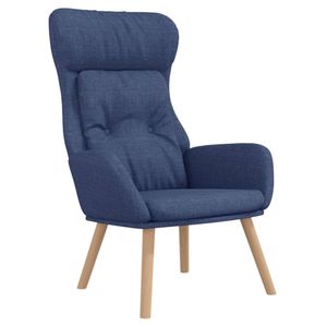 vidaXL Relaxsessel Blau Stoff