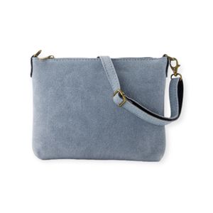 Damenhandtasche - Umhängetasche - Handtasche - Damen-Handtasche - Wildledertasche - Blau