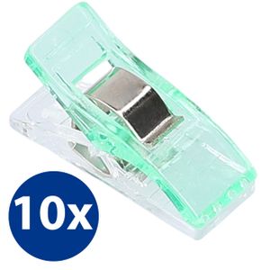 10x Stoffklammern Nähklammern Nähclips WonderClips Nähzubehör in Grün