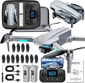 GPS Drohne mit 4K EIS Kamera, 5G WiFi Übertragung, EIS Technologie, Gimbal Kamera, 50 Minuten Flugzeit mit 2 Batterien,professionelle Drohne