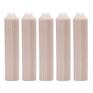 25x Stabkerze Tischkerze Taupe Wachskerze Durchgefärbt Tropffrei Kerze 180 x 22mm Set