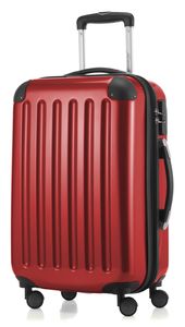HAUPTSTADTKOFFER - Handgepäck Koffer für jede Airline, 4 Rollen, 15% mehr Volumen , 55 cm, max. 42 Liter,Rot