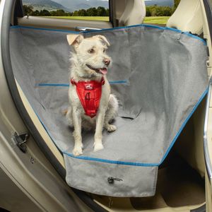 Kurgo Hunde-Hängematte für Halbe Rückbank Heather Grau