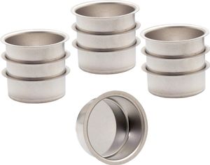 Teelicht Tülle Teelichthalter Weißblech 40 mm , Größe:48 Stück
