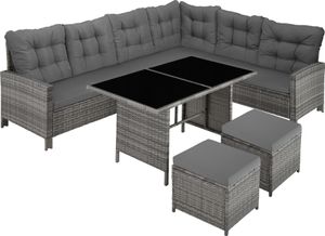 Rattan Lounge Barletta für 6 bis 8 Personen widerstandsfähig