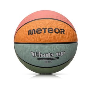 Meteor Basketball What's up rozmiar 5 młodzież od 10 lat jasnoniebieski/pomarańczowy