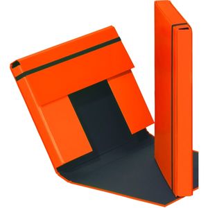 Heftbox A4 3 Klappen + Gummizug orange