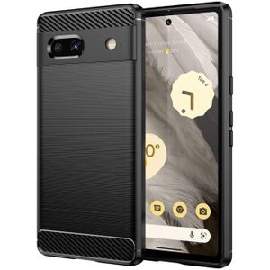 Hülle Carbon für Google Pixel 7a Schutzhülle Handy Case TPU Cover Handyhülle