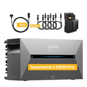 Balkonkraftwerk mit Speicher, Anker Solix Solarbank 2 E1600 Pro mit Anker Smarten Zähler