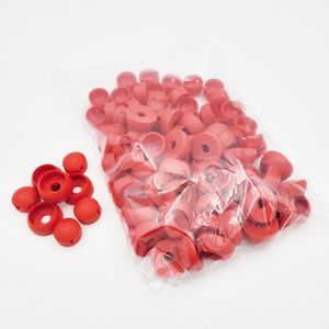 Schrauben-Abdeckkappen für Spielgeräte in 40 Stück-Packung, rot
