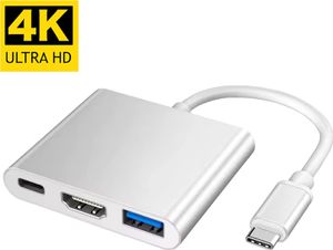 3IN1 USB C Hub Adapter Typ-C auf USB HDMI 4K HD TV PD Kabel für Mac Samsung Dell Apple Xiaomi Huawei LG HTC Asus Lenovo Macbook Laptop