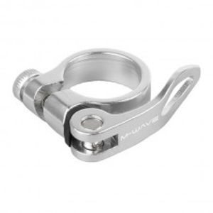 sattelstützenklemme mit schnellspanner 31,8 mm silber