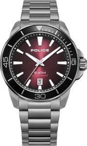 POLICE Herrenuhr Quarzuhr silber / rot onesize Herren 43 PEWJH0021401, PEWJH0021402, PEWJH0021403 POLICE Herrenuhr Quarzuhr silber / rot onesize Herren 43 PEWJH0021401, PEWJH0021402, PEWJH0021403