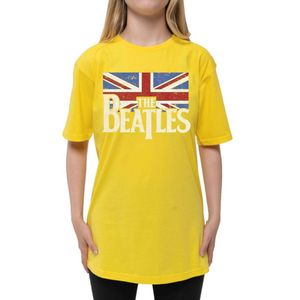 The Beatles - T-Shirt Logo für Kinder RO1630 (146-152) (Gelb)