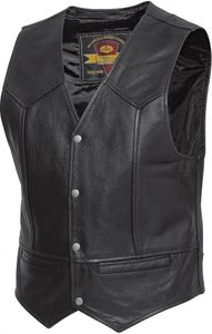 Held Dillon Motorrad Lederweste, schwarz, XL