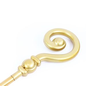 Mikulášská hůl / berle zlatá 185 cm