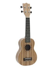 DIMAVERY UK-400 Ukulele Sopran "Zebrawood"