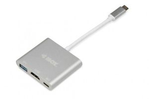 iBox IUH3CFT1 Notebook-Dock/Port-Replikator USB 3.2 Gen 1 (3.1 Gen 1) Type-C Silber