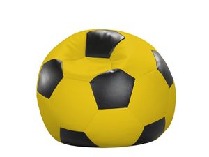 Fußball-Sitzball Kunstleder gelb/schwarz Ø 90 cm gelb/schwarz
