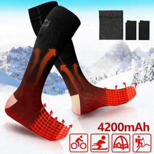 Jopassy Beheizbare Socken Sportsocken Fußwärmer 4200mAh Wiederaufladbare Feet beheizbare Heizsocke Fußwärmer