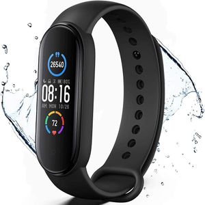 Fitness Armband, Aktivitätstracker, Fitness Tracker, Smart Armband Schrittzähler Fitnessuhr Herzfrequenzmesser IP68 Wasserfest Sportuhr
