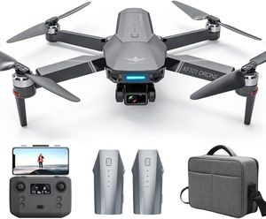 Drohne mit Kamera 4K HD EIS, 5km Kontrollabstand, 3-Achsen Gimbal, GPS Intelligente Rückkehr, Bürstenlosen Motor, Professioneller RC Quadcopter
